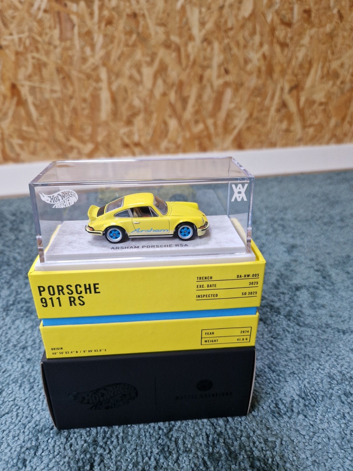 Hot Wheels x Daniel Arsham Porsche 911 RS (1:64), Ophalen of Verzenden