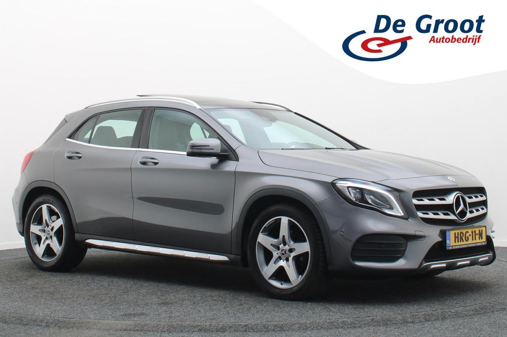Mercedes-Benz GLA 200 Premium Plus AMG Panoramadak, Navigati, Gebruikt, 715 kg, Leder en Stof, 1595 cc