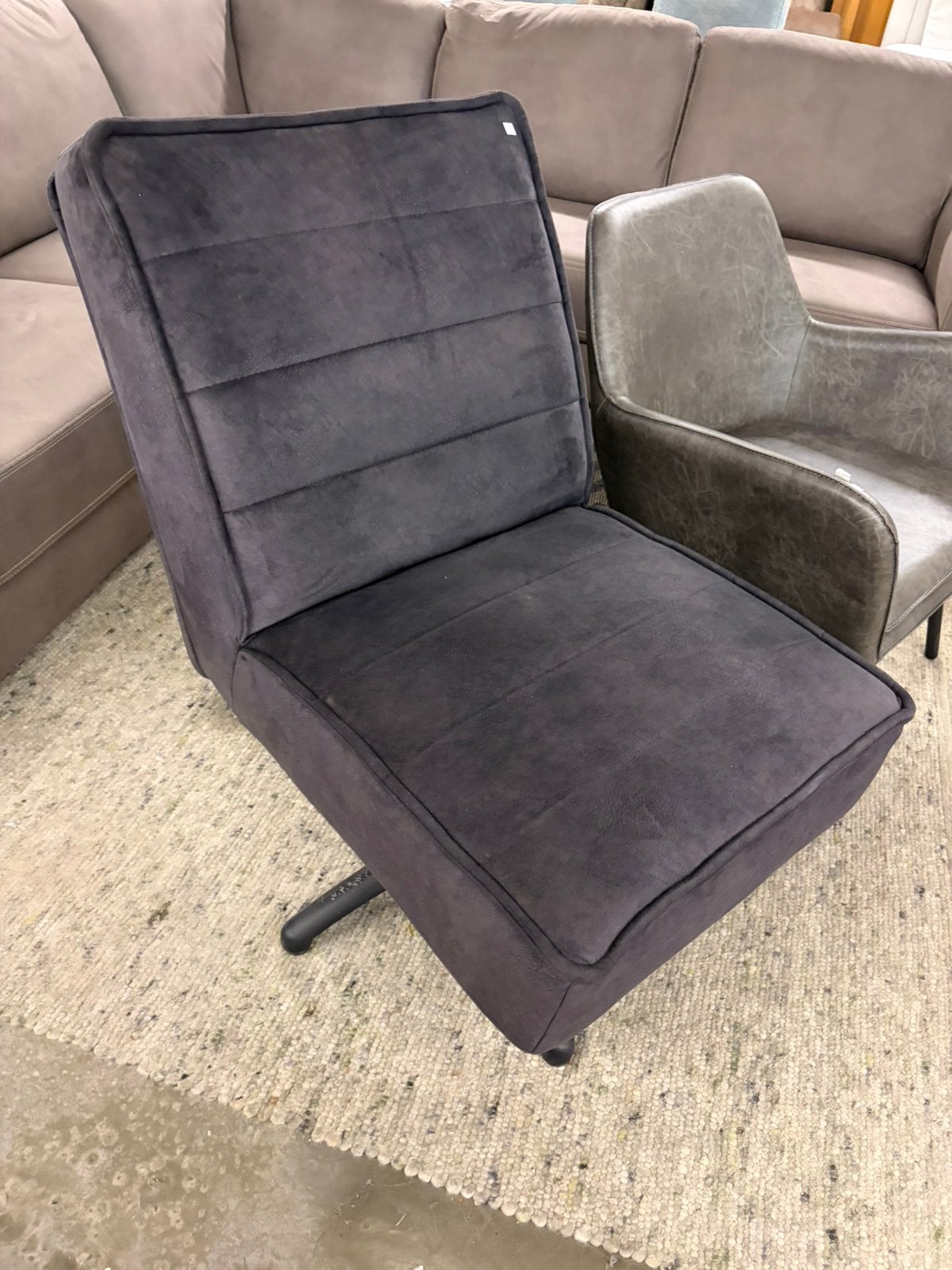 Nieuw! Relax draaifautauil zwart/blauw, Ophalen, ., ., .