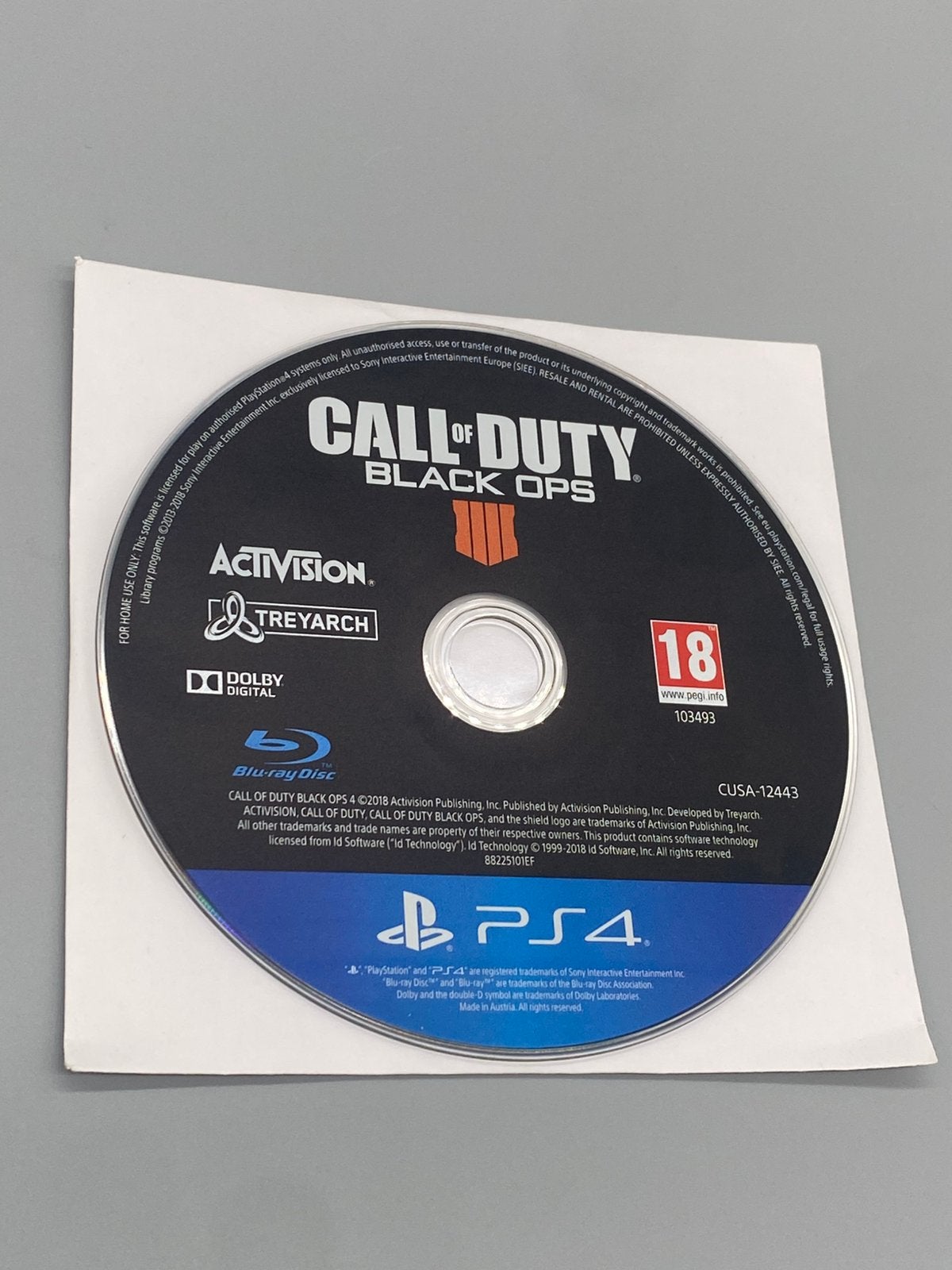 Call of Duty Black Ops IIII - PlayStation 4 PS4 - Disc Only, Online, Vanaf 18 jaar, Shooter, Activision