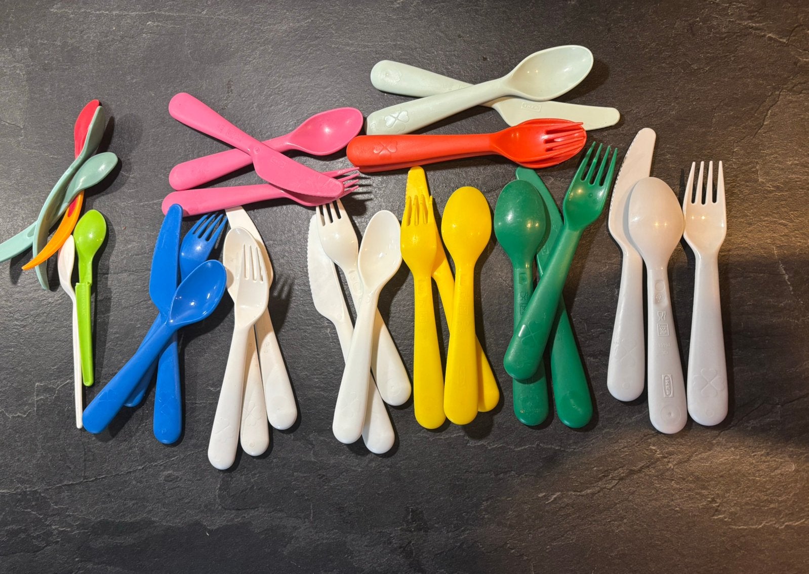 Gratis ikea plastic bestek, Ophalen, Zo goed als nieuw