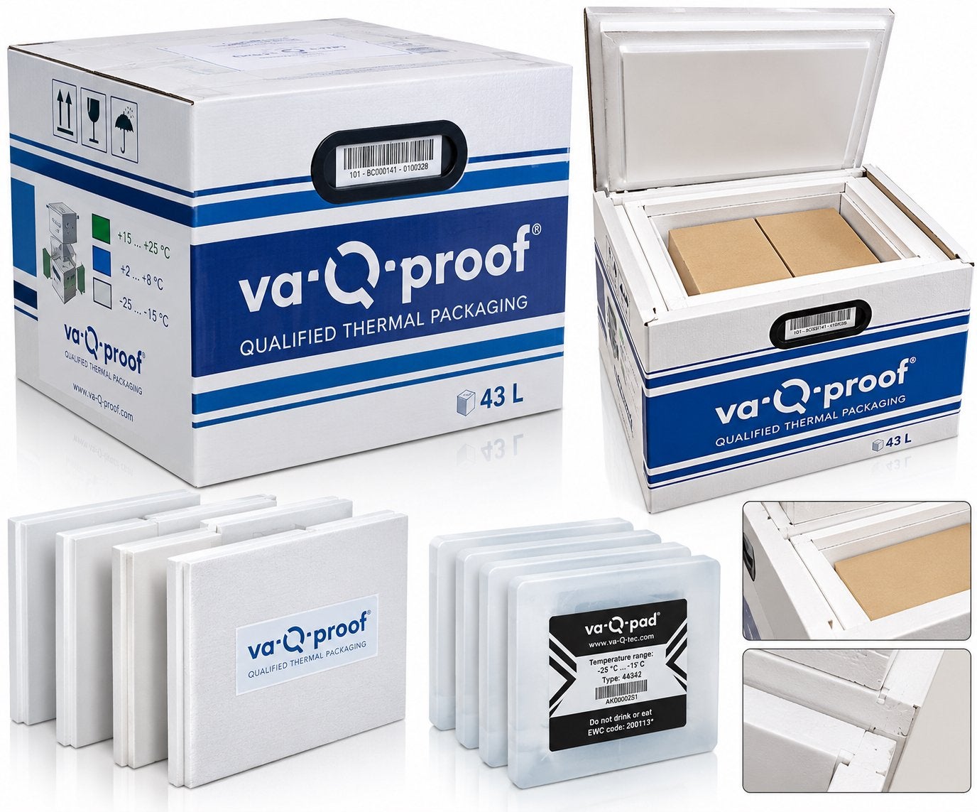 va-Q-tec va-Q-proof 43L – Professionele Thermobox – Nieuw, Koelbox, Nieuw, Dutch, Dutch