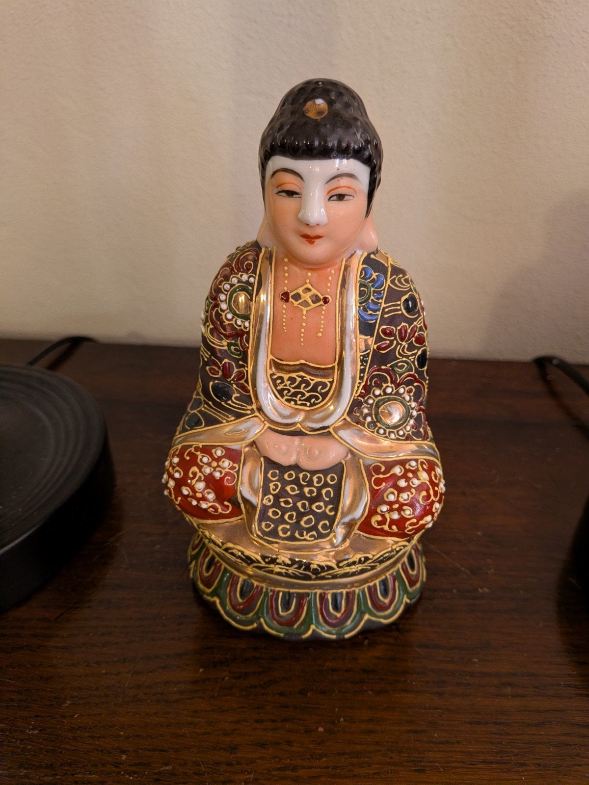 Antiek Japans Satsuma-beeldje v joan Boeddha, Ophalen