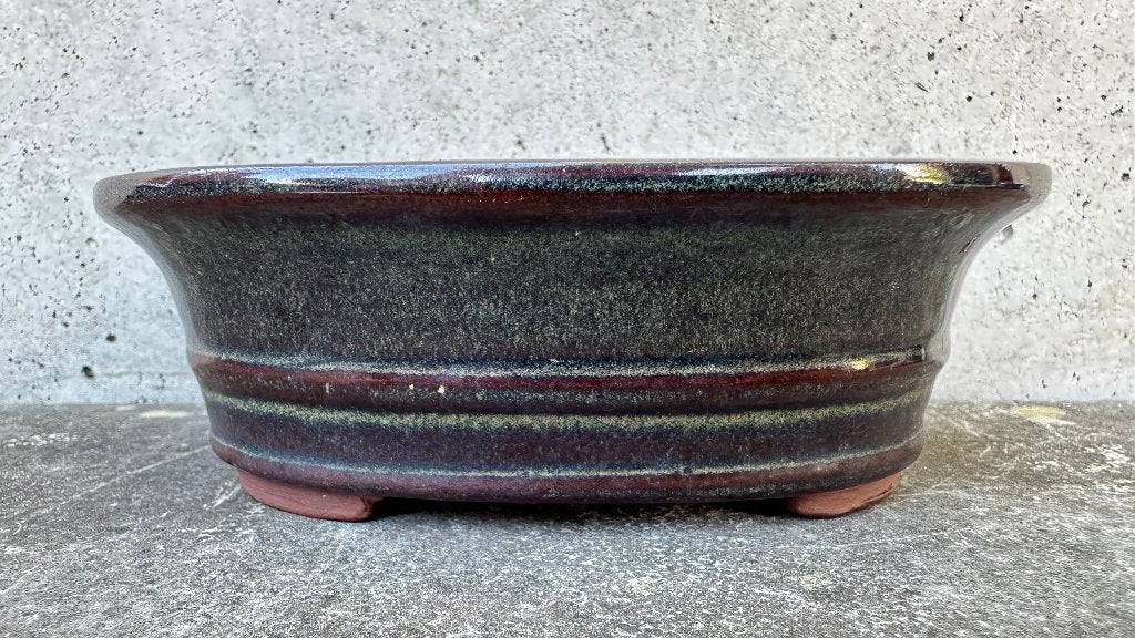 Bonsai schaal pot 14x11x4,5cm (3*), Ophalen of Verzenden, Zo goed als nieuw, Overige vormen, Aardewerk