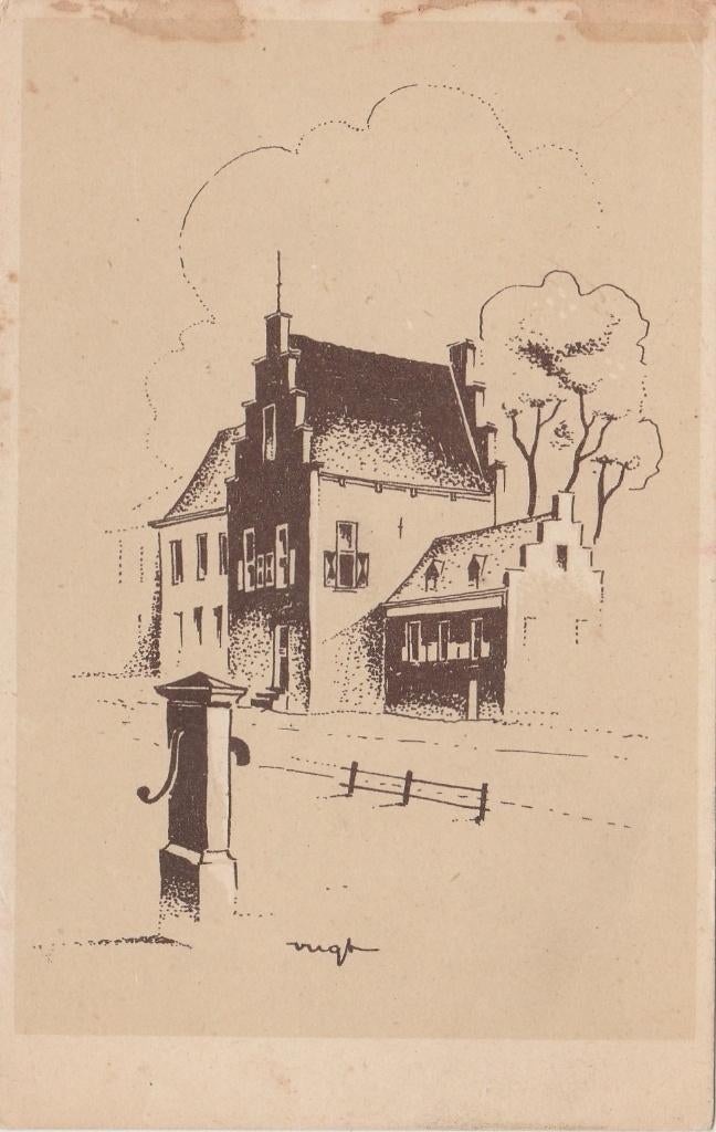 NEDERLAND Gevel, Verzenden, 1940 tot 1960, Gelopen, Zuid-Holland
