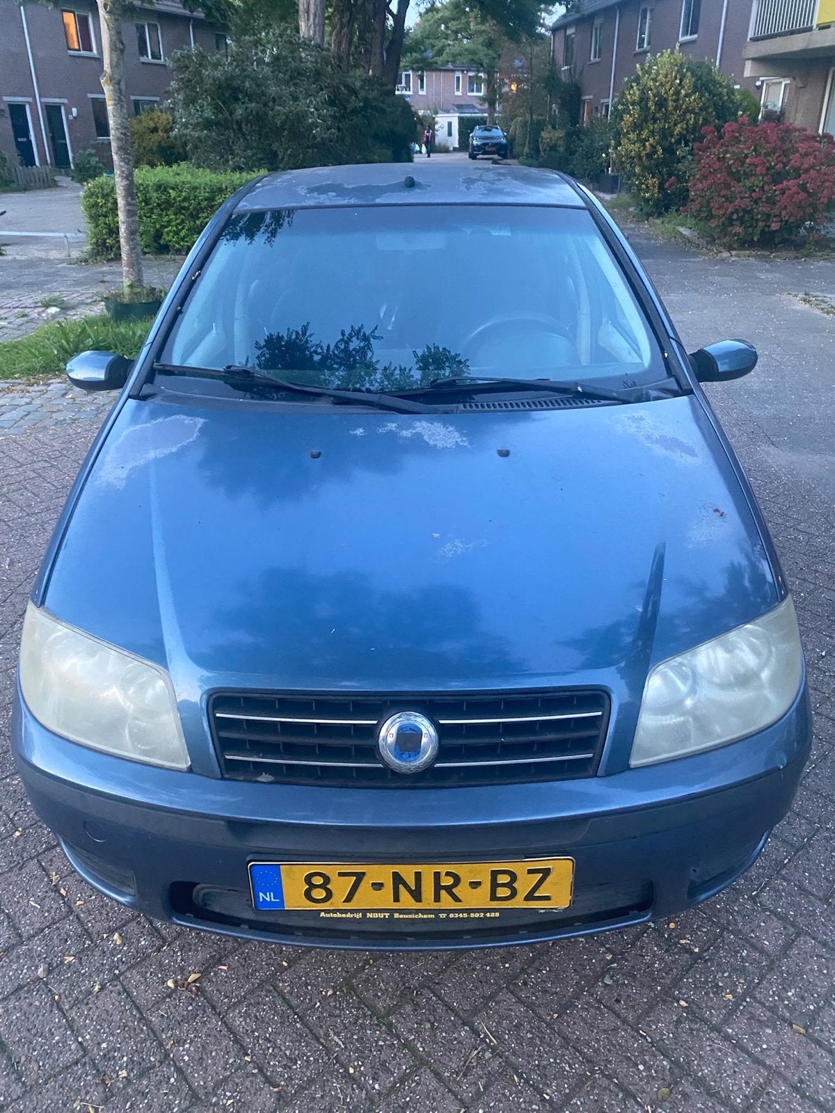 Fiat Punto 1.2 5DR 2004 Blauw, Auto's, Voorwielaandrijving, 4 cilinders, 850 kg, Origineel Nederlands