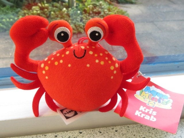 Kris Krab van Lidl Aquamini 's Aqua Mini rood velours, Lidl, Overige typen, Nieuw, Ophalen of Verzenden