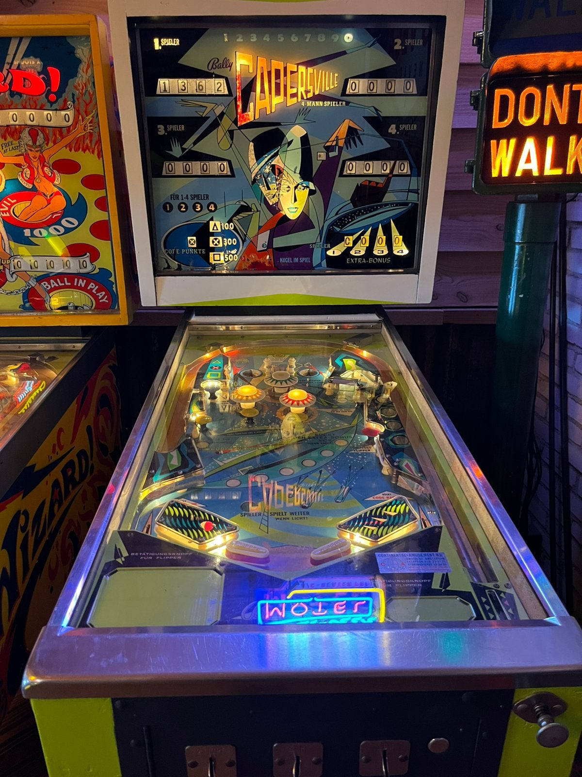 Bally  Capersville flipperkast, Ophalen, Zo goed als nieuw, Flipperkast