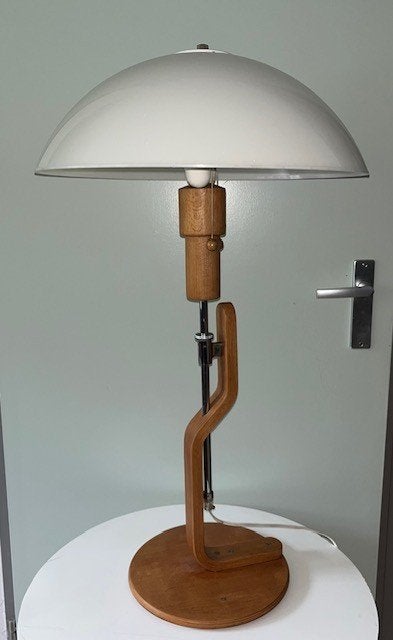 Vintage Lars Bessfelt tafellamp, Ophalen, Gebruikt, Vintage, Paddenstoellamp