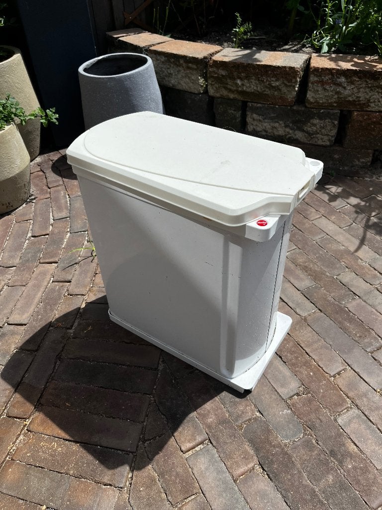 Hailo Duo Afvalemmer voor draaideurkast, Ophalen, Kunststof, Gebruikt, 40 liter of meer