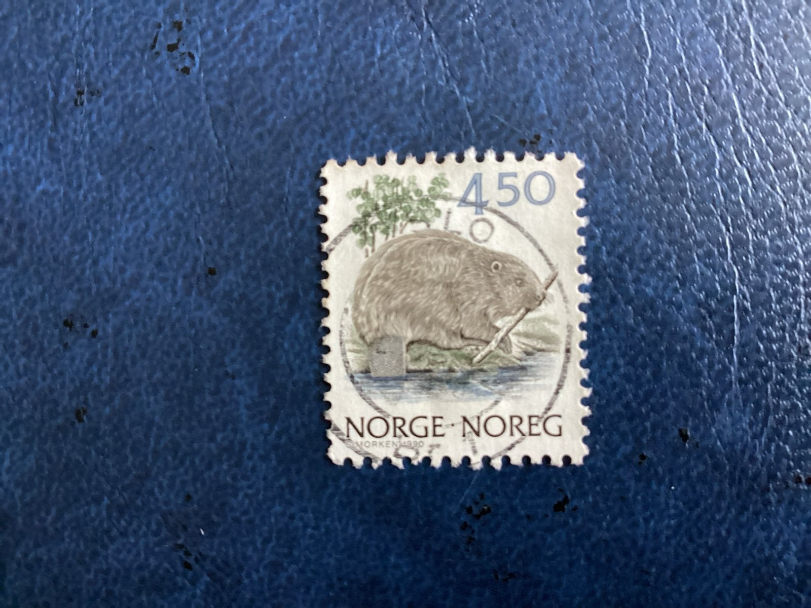 Noorwegen 1990- Mi.1039-- Bever - 450 - NORGE NOREG, Ophalen of Verzenden, Noorwegen, Gestempeld