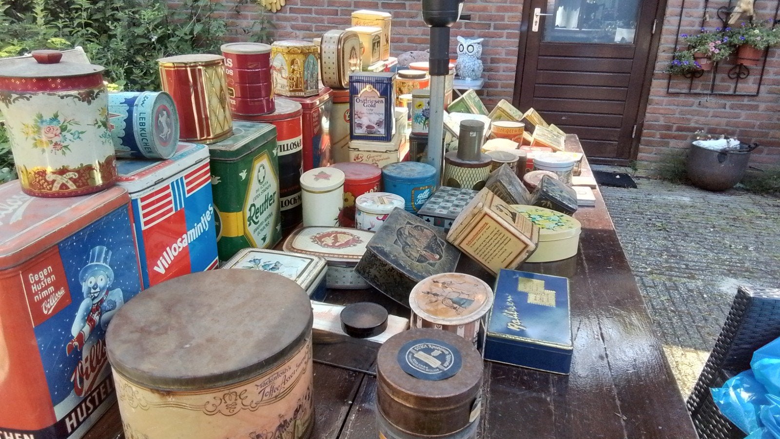 Grote collectie antieke blikken  vanaf de jaren 30 Duits, Ophalen