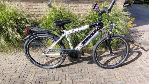 Kinderfiets, 24 inch. city bike. Gazelle, Fietsen en Brommers, Ophalen, Terugtraprem, Gebruikt, 1 kind