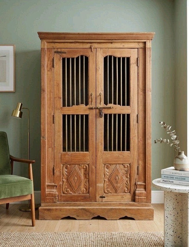 ⚠️OPRUIMING Antieke XL authentieke spijlenkast vintage kast, Verzenden