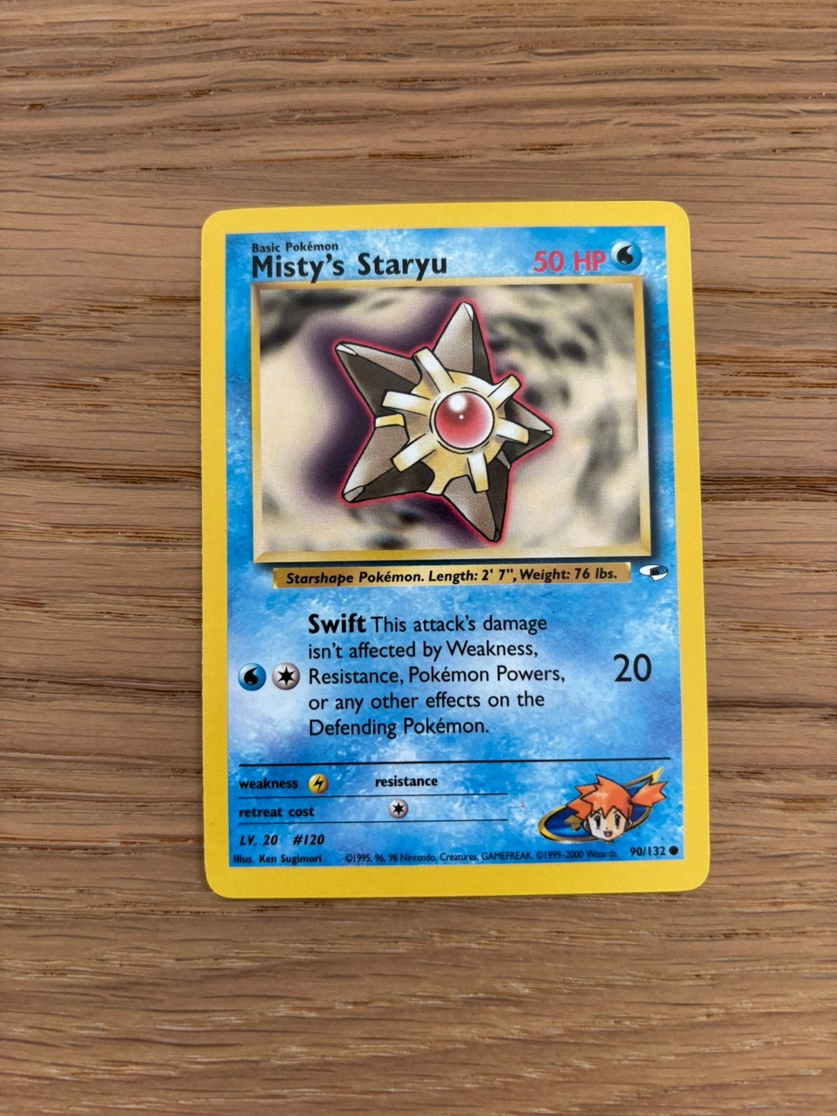 Misty Staryu, Ophalen of Verzenden, Zo goed als nieuw, Losse kaart