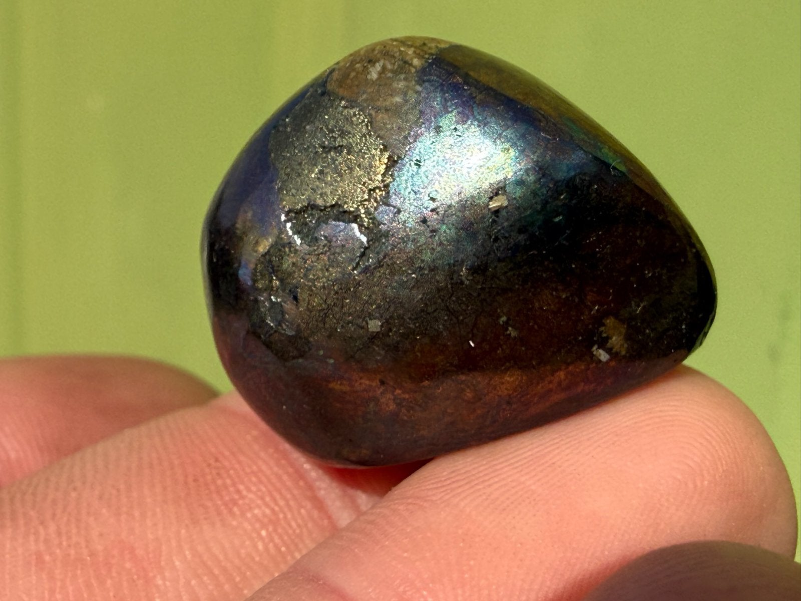 Chalcopyriet uit Peru broekzaksteen mineralen, Ophalen of Verzenden, Mineraal