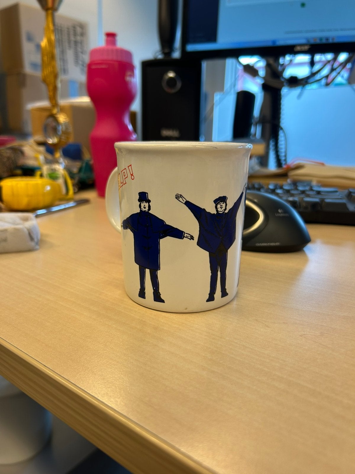 Oude Beatles mok, Ophalen of Verzenden, Zo goed als nieuw, Gebruiksvoorwerp