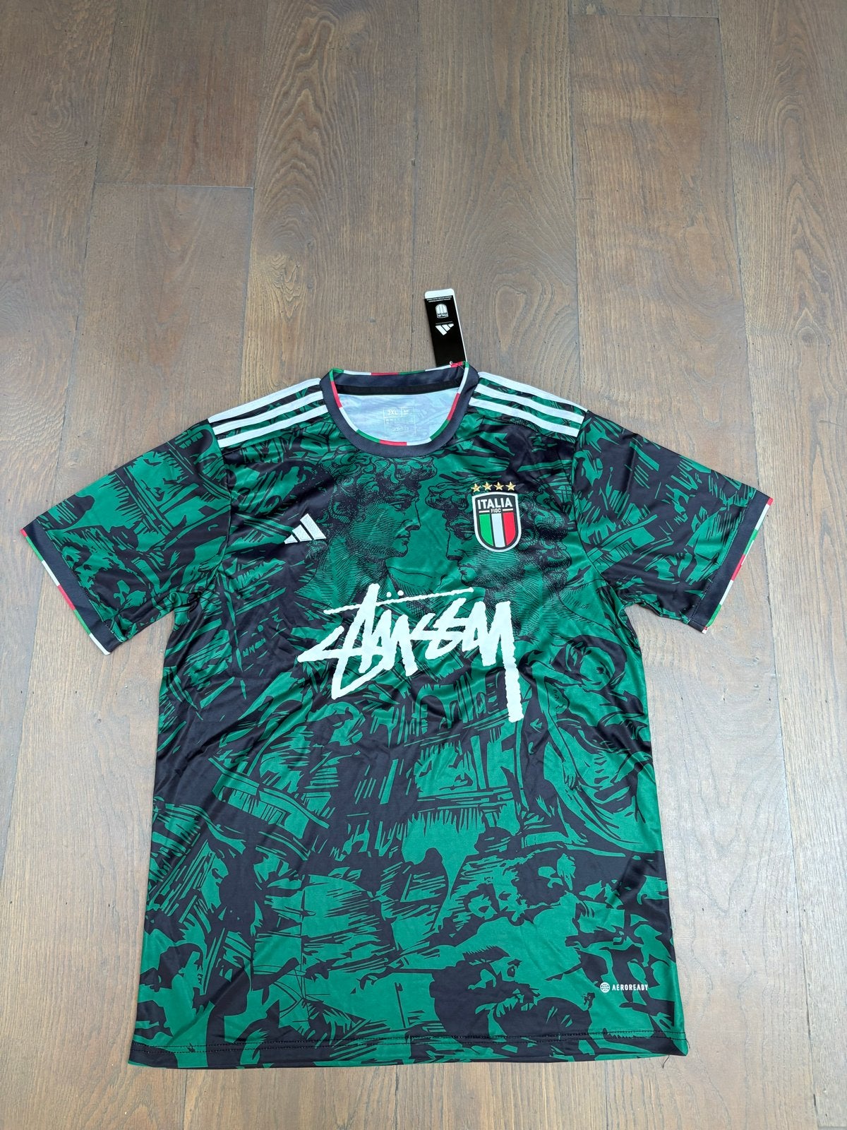 Stussy x Italia Voetbalshirt - Maat XXL, Ophalen of Verzenden, Nieuw, Overige maten, Groen