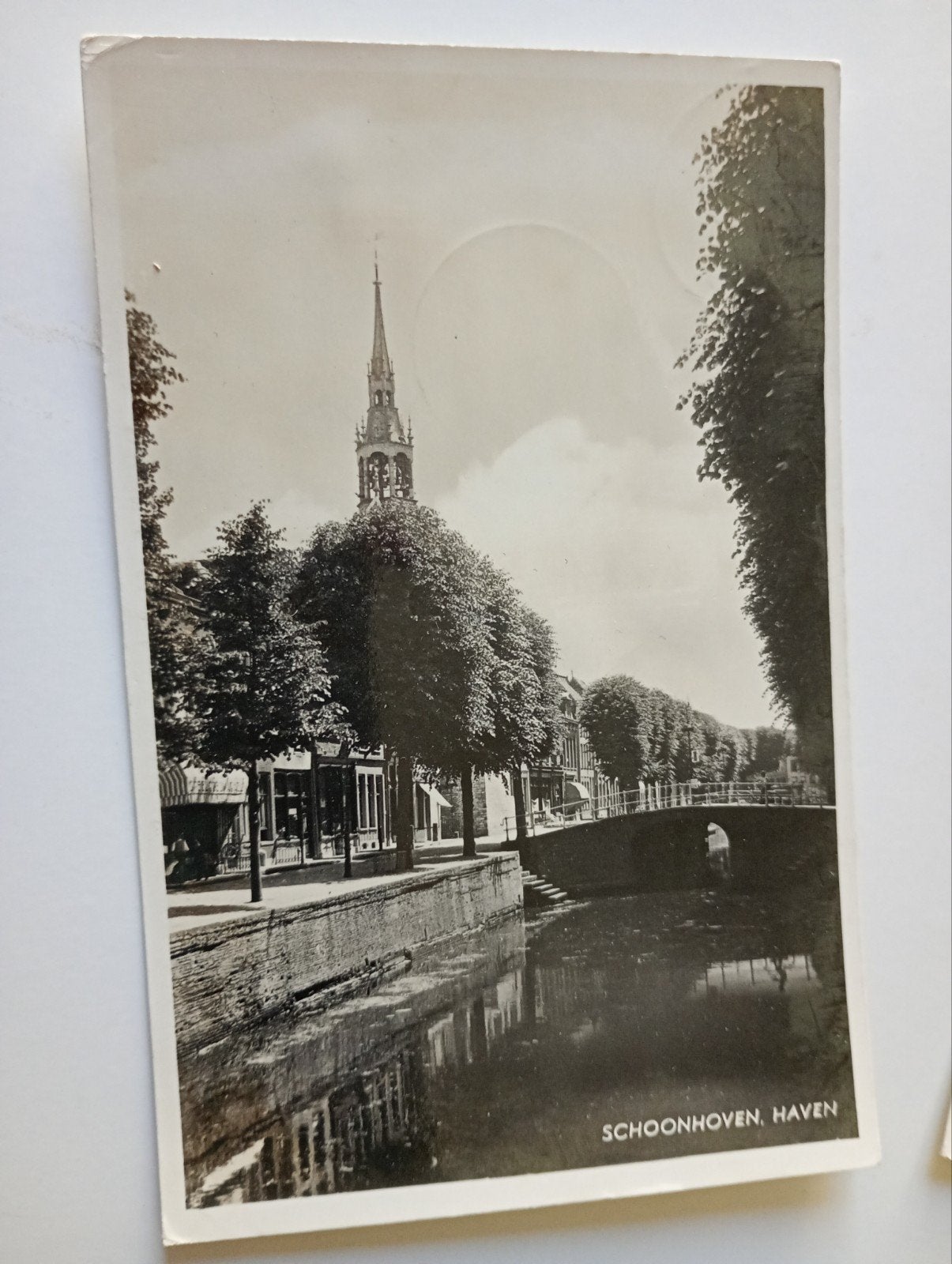 Schoonhoven Haven 1939, Ophalen of Verzenden, 1920 tot 1940, Gelopen, Zuid-Holland