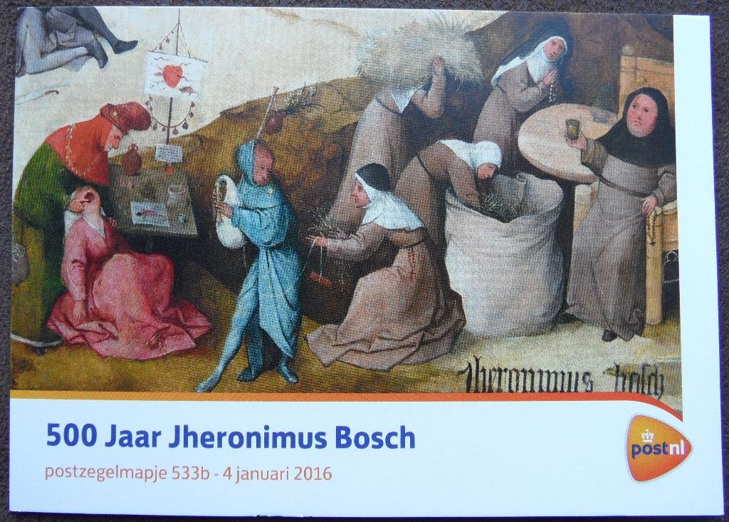 Postzegelmapje 533b  - 500 jaar Jheronimus Bosch, Ophalen of Verzenden, Postfris