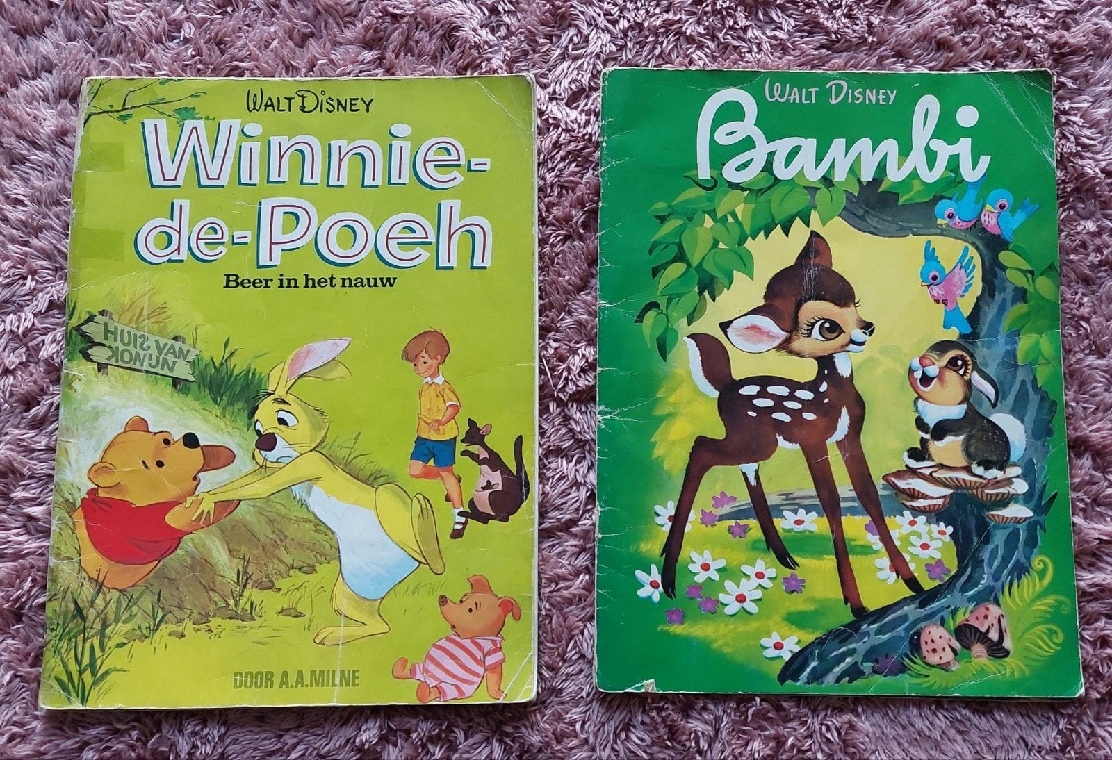Disney voorleesboeken Bambi of Winnie the Pooh, Verzamelen, Ophalen of Verzenden, Winnie de Poeh of vrienden, Gebruikt, Overige typen
