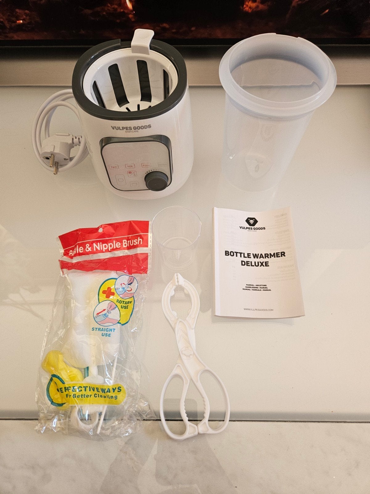 Nieuwe flessenwarmer Vulpes Goods Deluxe, Ophalen of Verzenden, Nieuw, Flessen- of potjesverwarmer, Vulpes Goods
