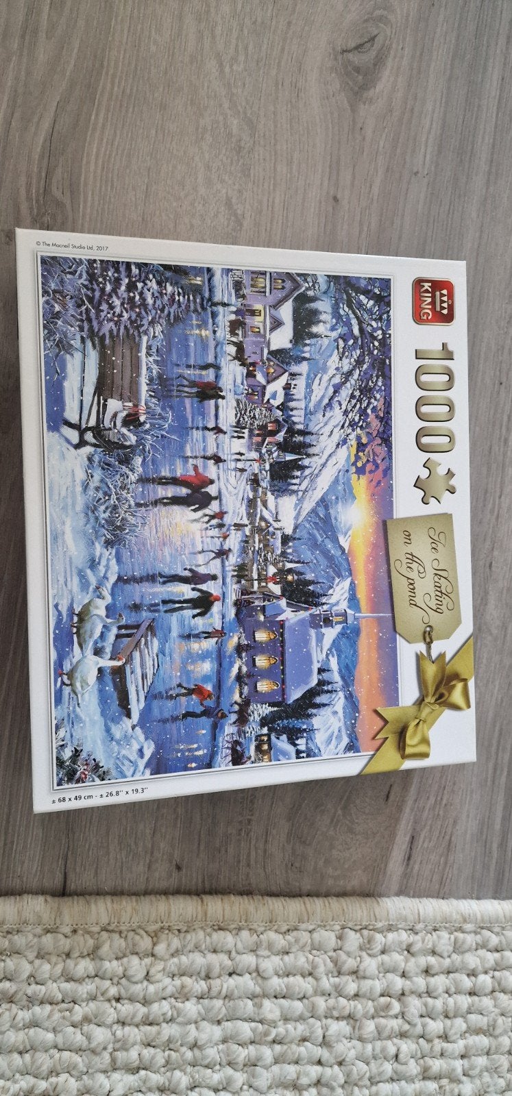 puzzel ice skating on the pond 1000 stukjes, Ophalen, 500 t/m 1500 stukjes, Gebruikt
