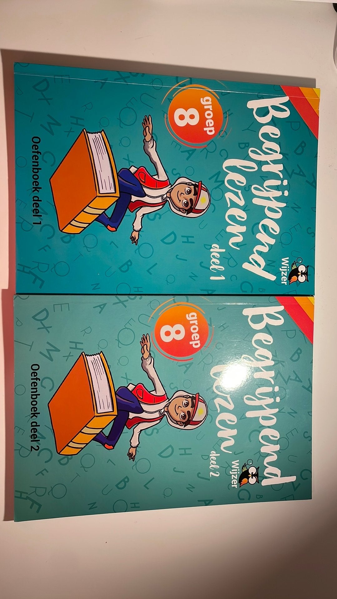 Begrijpend lezen groep 8 deel: 1 & 2, Boeken, Schoolboeken, Ophalen of Verzenden, Gelezen, Overige niveaus, Nederlands