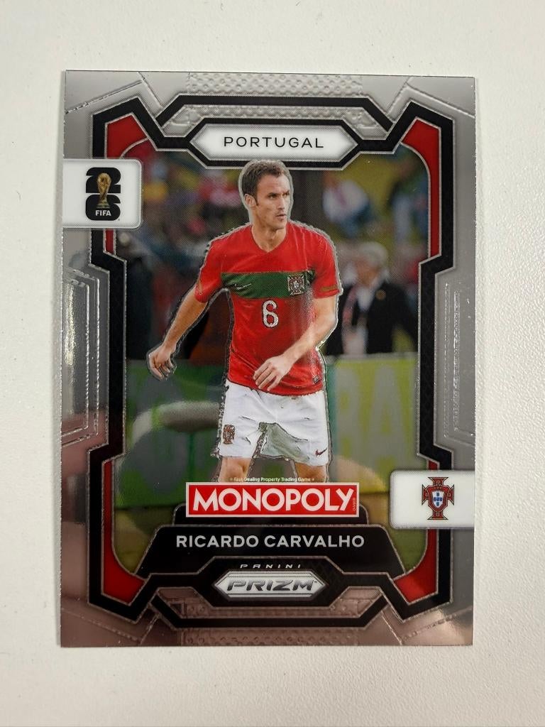32 Ricardo Carvalho Prizm Monopoly World Cup 2026, Ophalen of Verzenden, Nieuw, Buitenlandse clubs, Poster, Plaatje of Sticker