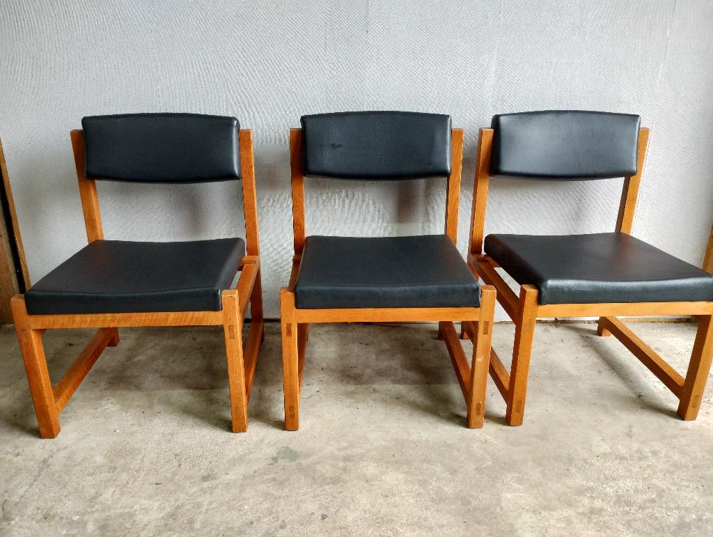 3x Vintage fauteuil stoel jaren 60 mid-century scandinavisch, Huis en Inrichting, Fauteuils, Ophalen, Gebruikt, Minder dan 75 cm