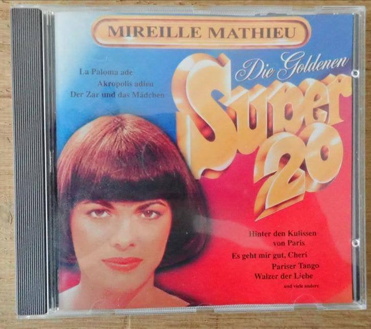 CD Mireille Mathieu Die goldener super 20, Ophalen of Verzenden, Zo goed als nieuw