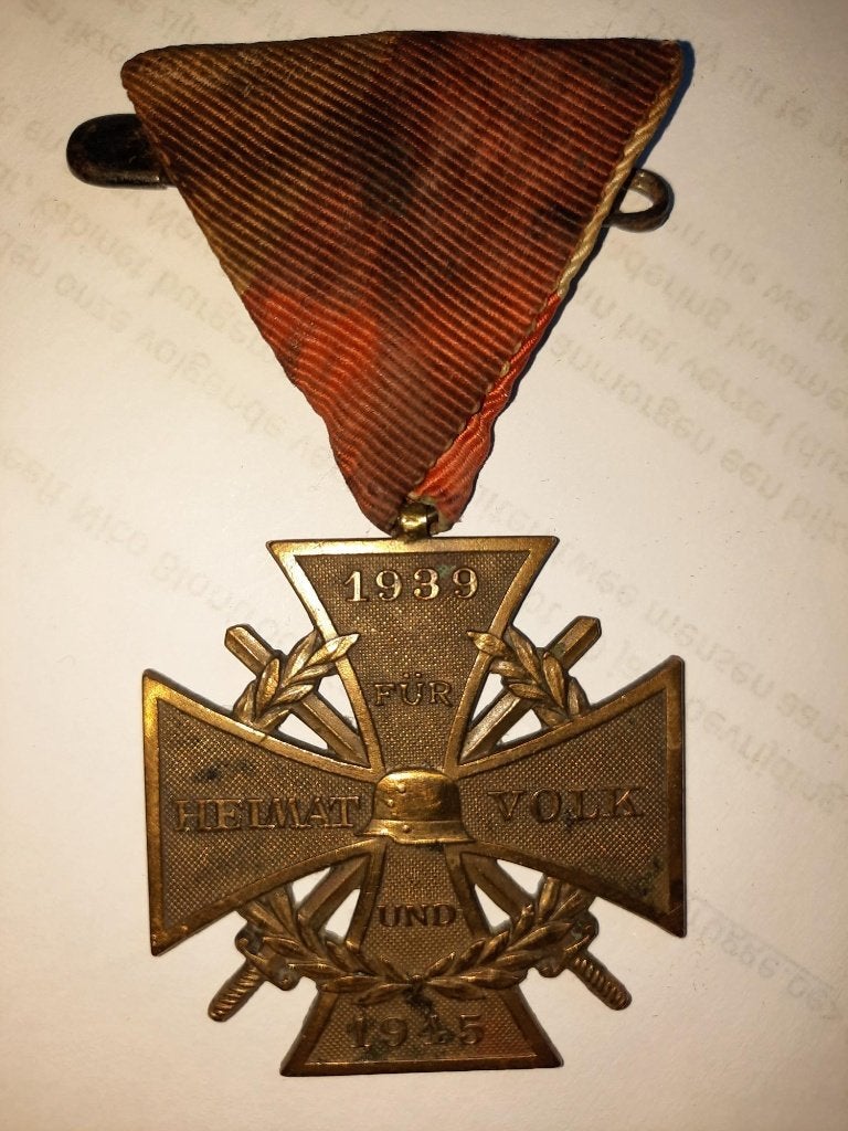 Oostenrijk medaille Ehrenkreuz Heimat Volk 1939 - 1945 WO2, Verzamelen, Militaria | Tweede Wereldoorlog, Verzenden, Overige gebieden