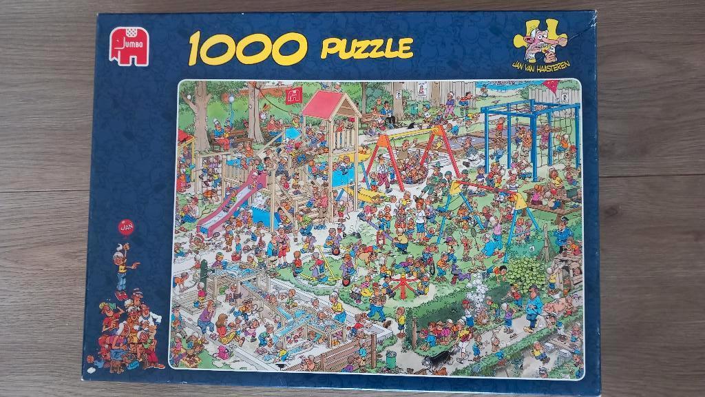Van Haasteren puzzel  "De Speeltuin", Ophalen, 500 t/m 1500 stukjes, Zo goed als nieuw