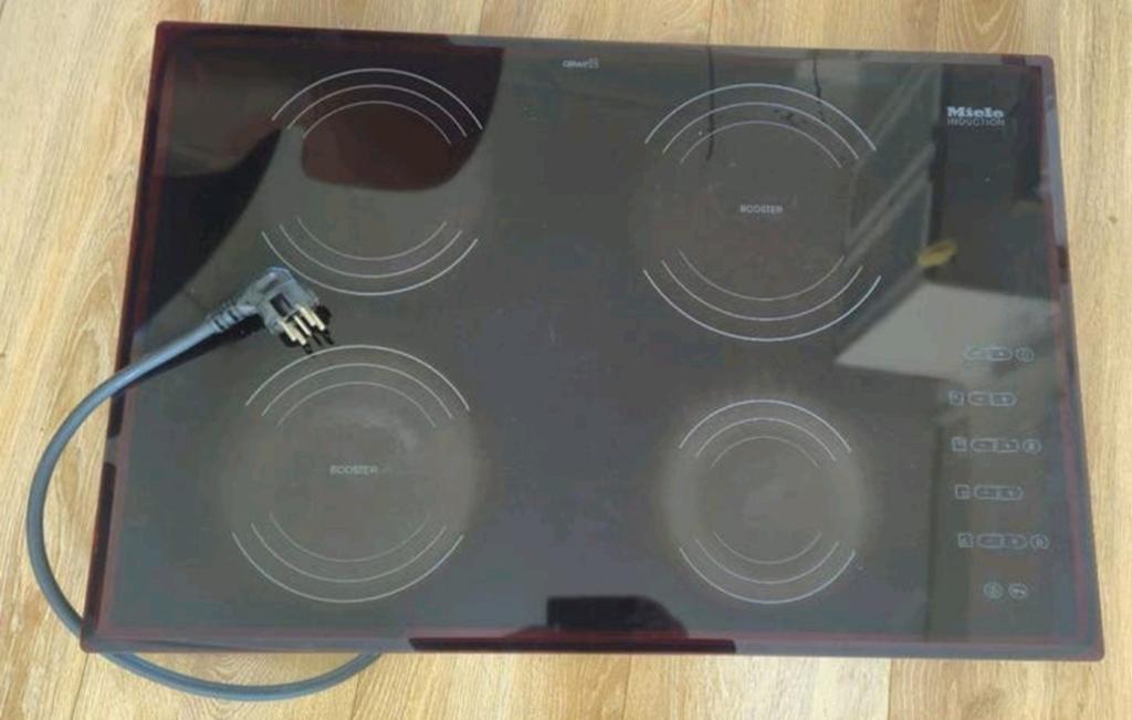 Nette Miel Inductiekookplaat, Witgoed en Apparatuur, Kookplaten, Ophalen, 4 kookzones, Zo goed als nieuw, Inbouw