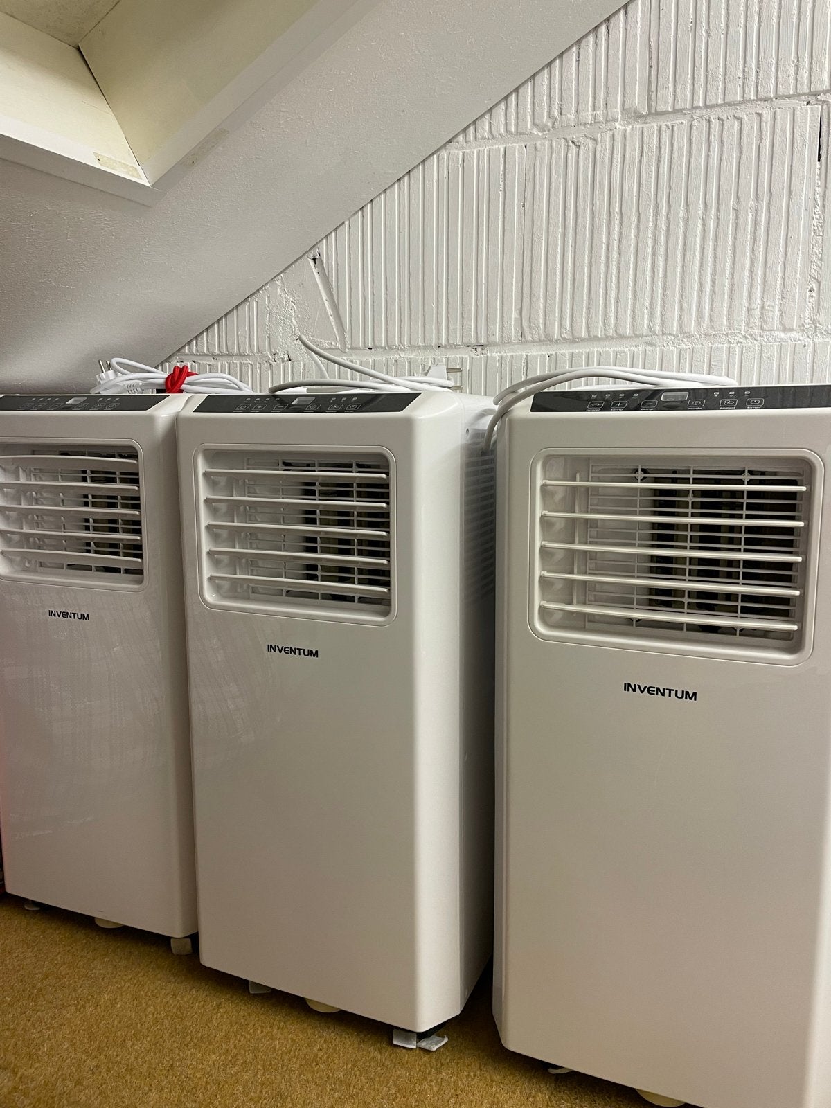 Inventum Mobiele Airco's (3 stuks) met toebehoren, Ophalen, Gebruikt, Minder dan 60 m³, Timer