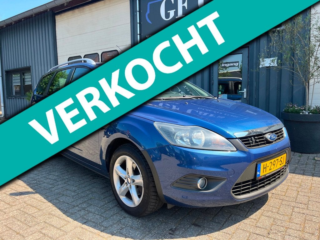 Ford Focus Wagon 1.8 Trend Flexi Fuel APK AIRCO 2008, 125 pk, Gebruikt, 4 cilinders, Blauw