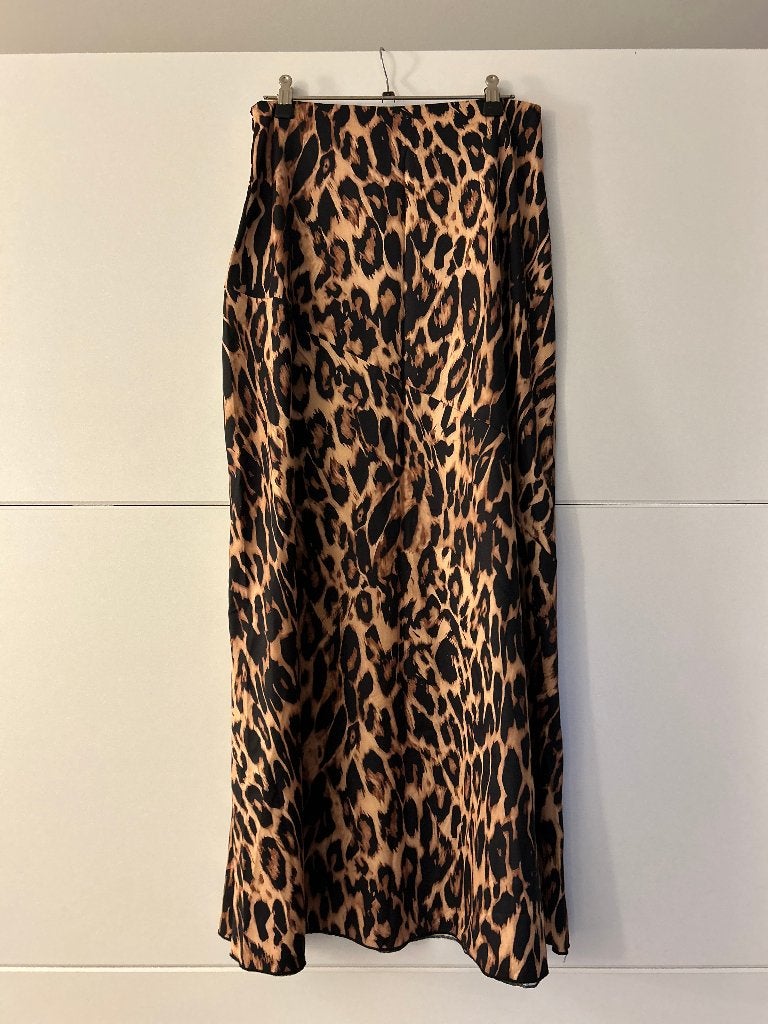 Lange rok met tijgerprint, Kleding | Dames, Maat 38/40 (M), Bruin, Ophalen of Verzenden, Zo goed als nieuw