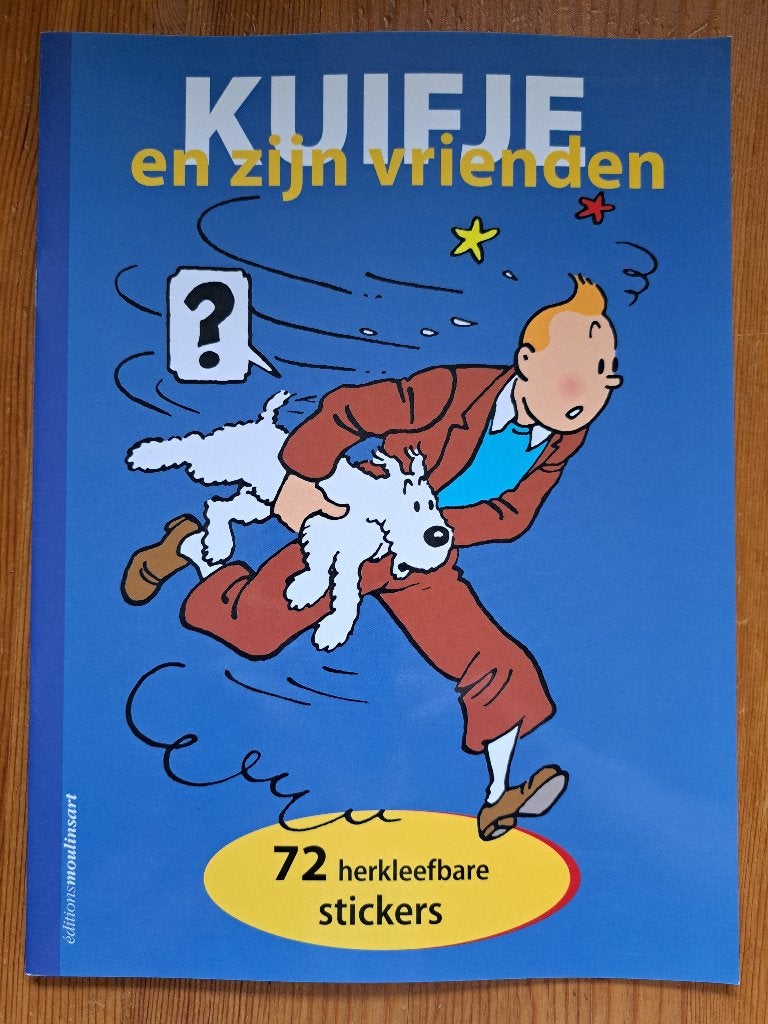 Kuifje en zijn vrienden, boekje met 72 herkleefbare stickers, Eén stripboek, Ophalen of Verzenden, Nieuw