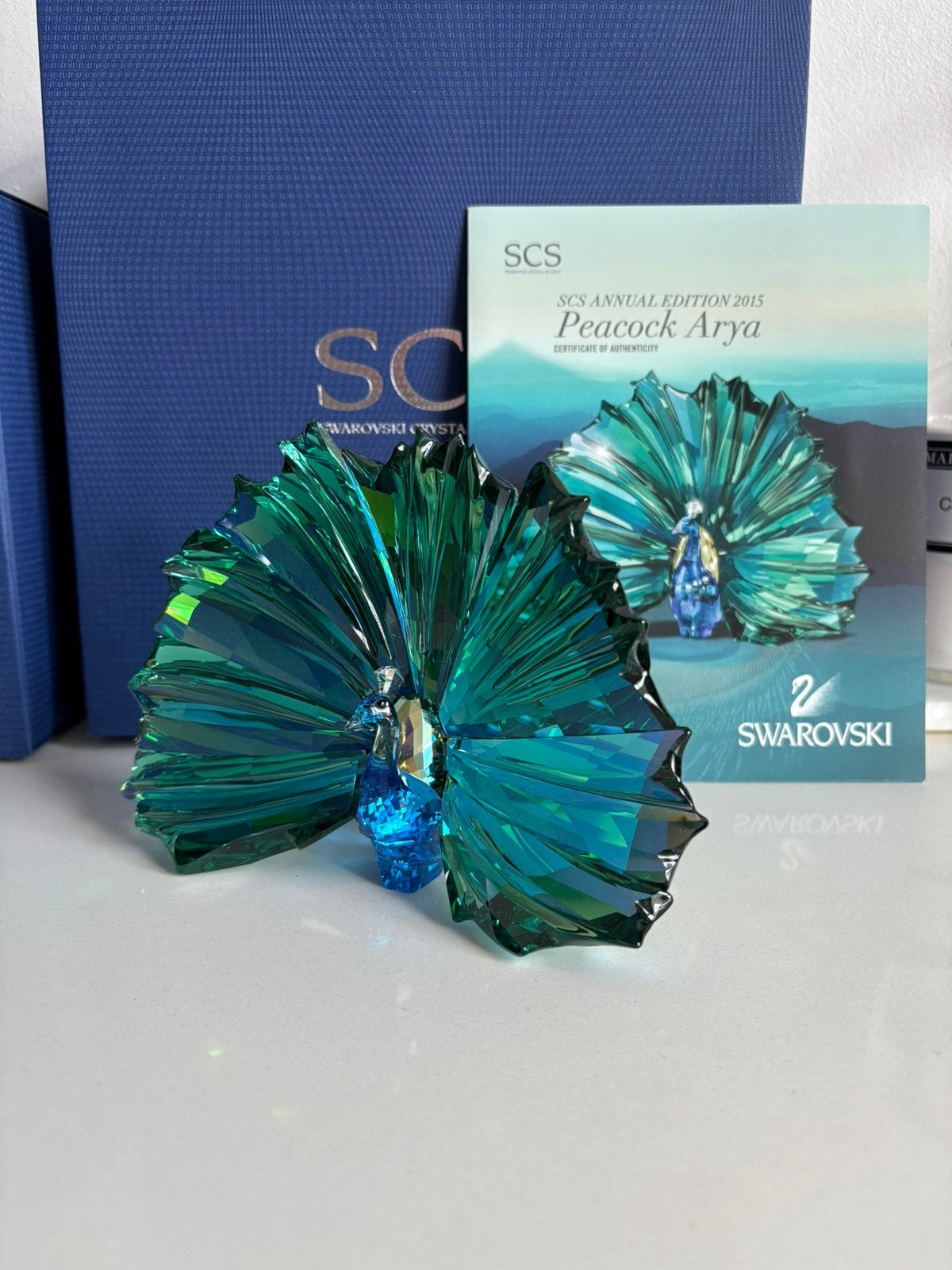 Swarovski Arya pauw scs, Ophalen of Verzenden, Zo goed als nieuw, Figuurtje