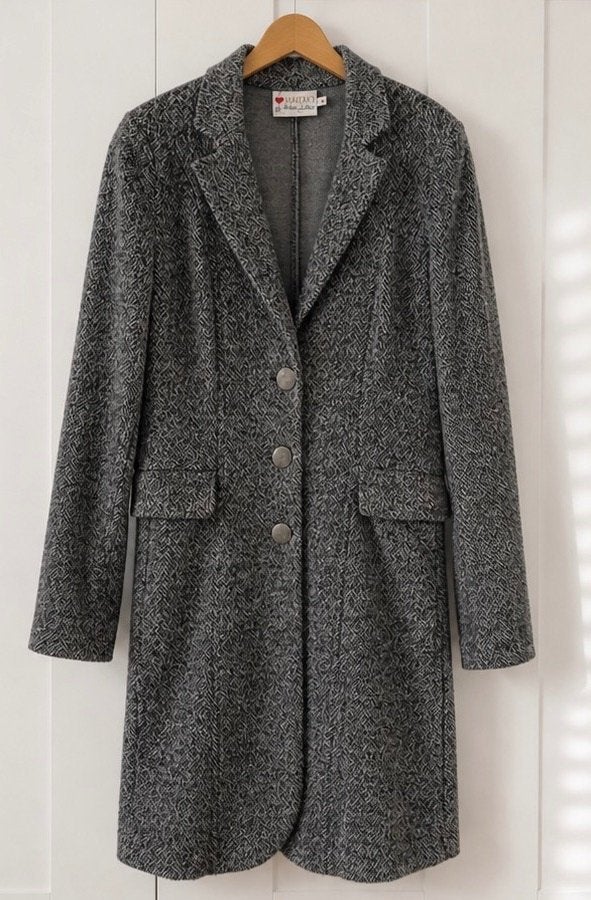 Helena Hart grijze lange blazer  nieuw XS, Kleding | Dames, Nieuw, Jasje, Maat 34 (XS) of kleiner, Grijs