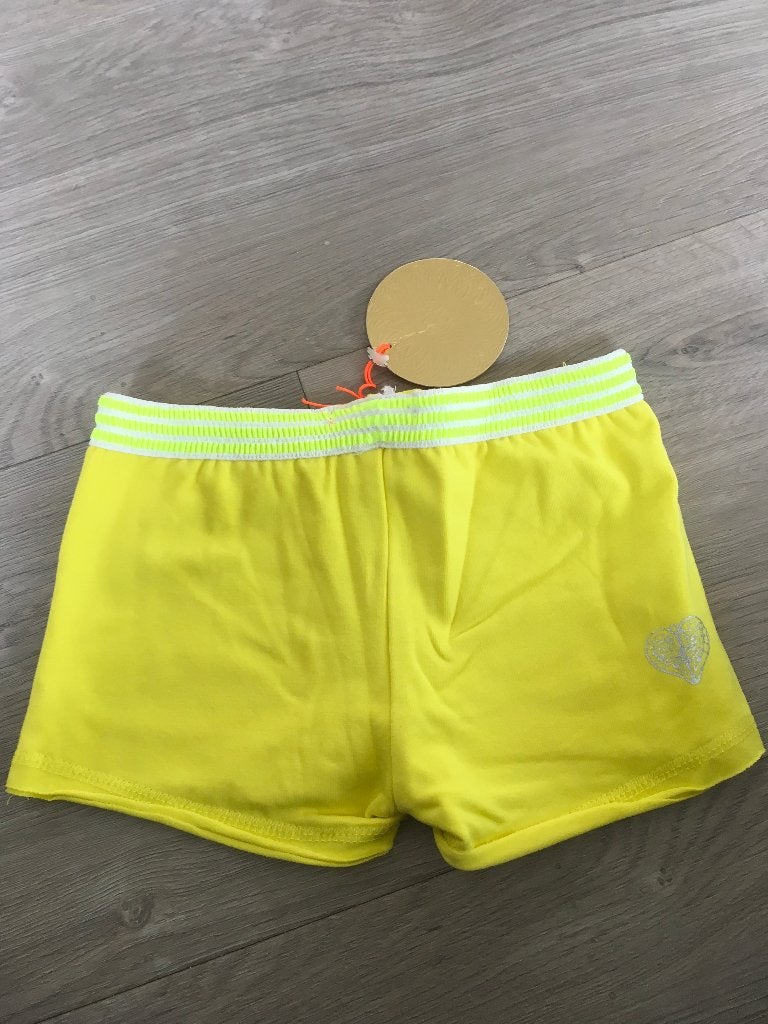 KIDZ-ART fel geel kort broekje NIEUW maat 98 D17, Broek, Kidz Art, Meisje, Nieuw