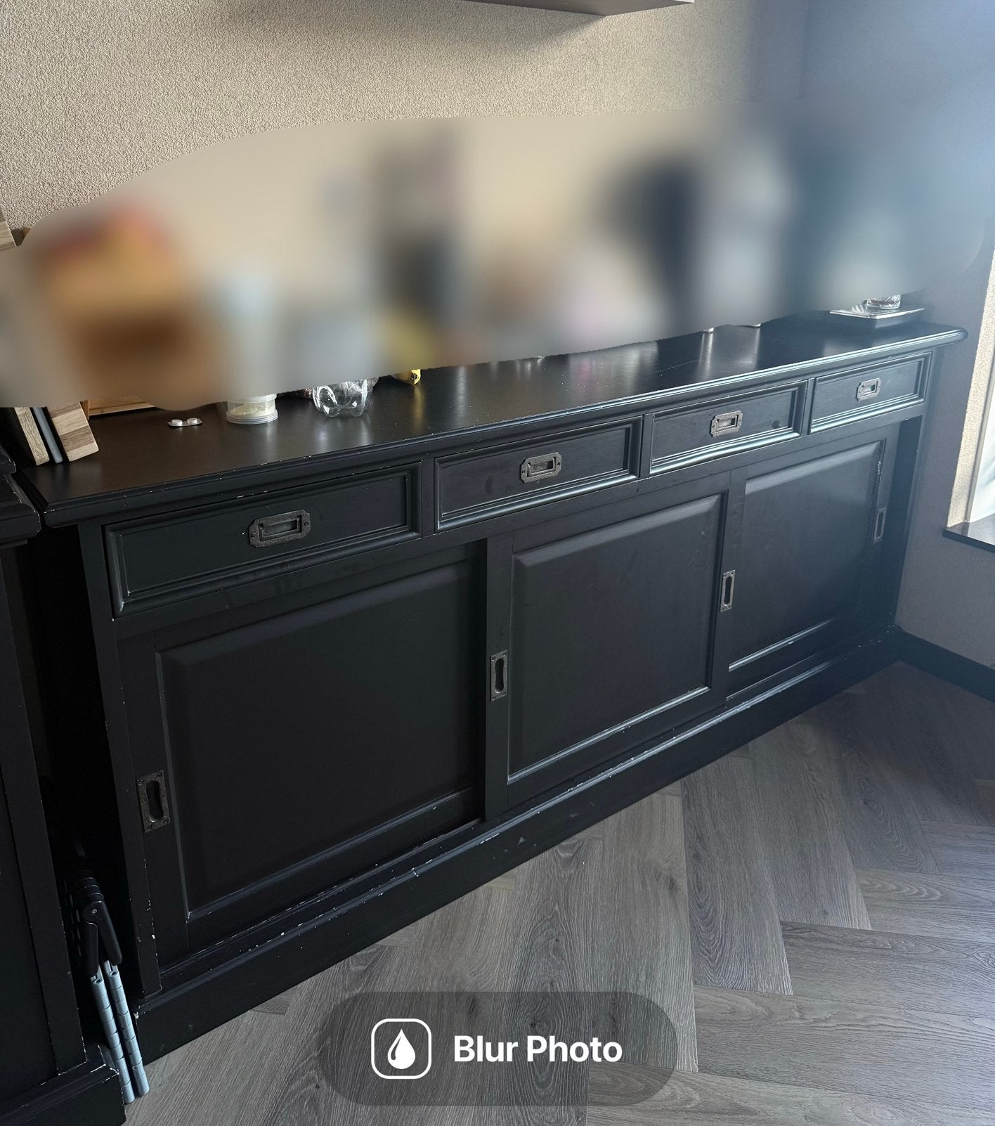 Dressoir keuken zwart, Ophalen, Gebruikt, Zwart, Enkelwandige keuken
