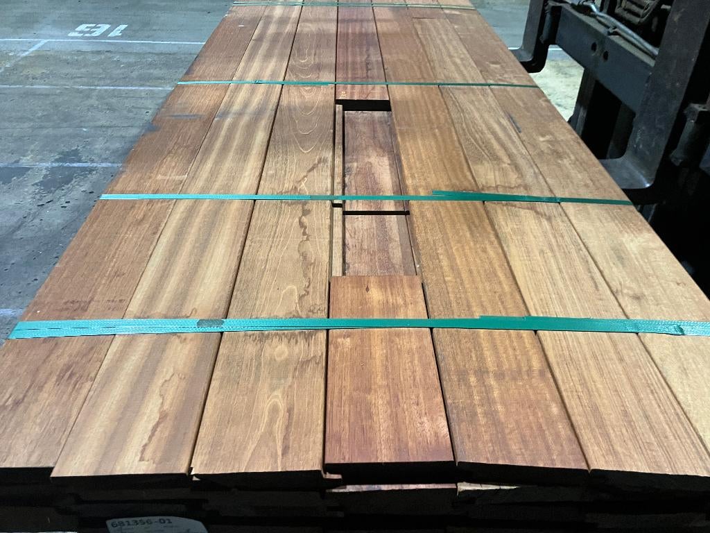 Hardhout-Jatoba-channelsiding-rabatdelen-geveldelen-schuttin, Ophalen, Planken, Nieuw, Hardhout