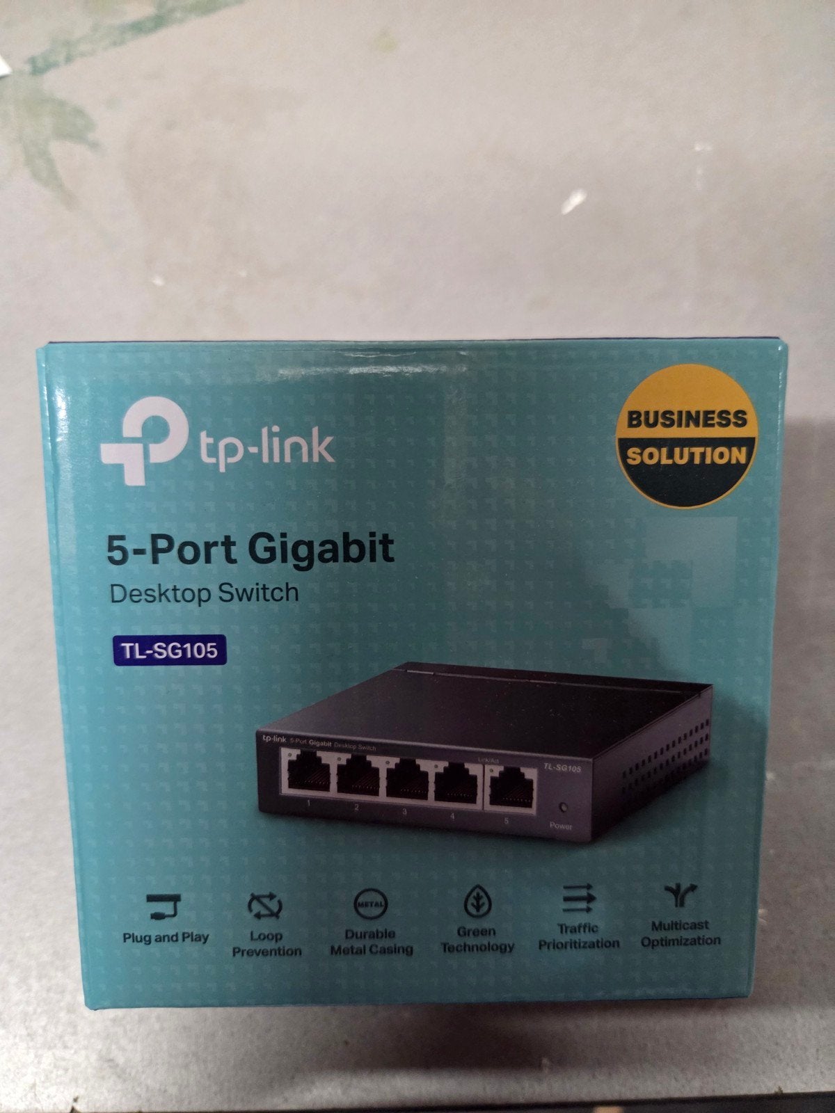TP-Link TL-SG105 5-Poorts Gigabit Desktop Switch, Computers en Software, Netwerk switches, Ophalen of Verzenden, Nieuw