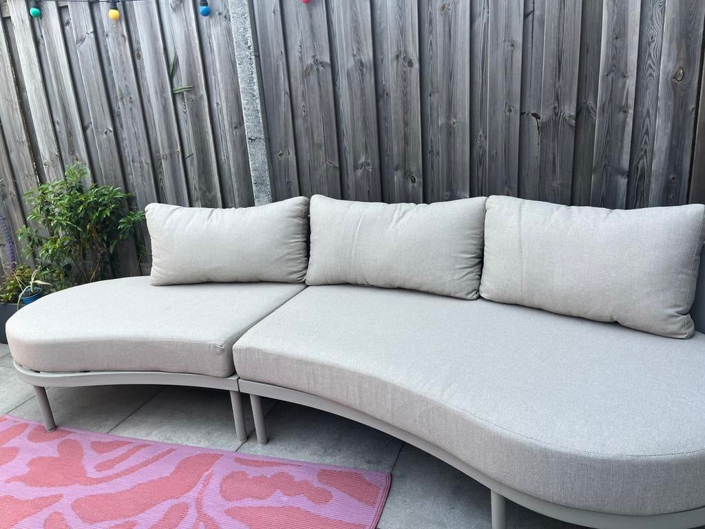Loungebank Milou (Karwei) - Beige Metaal, Ophalen, Zo goed als nieuw, Metaal