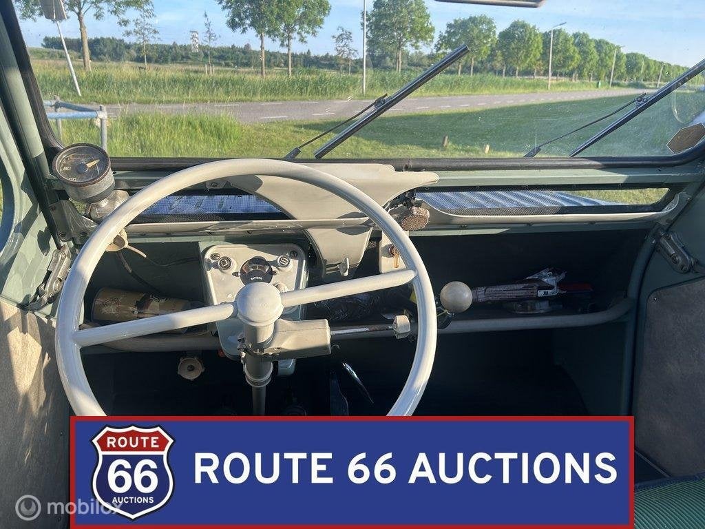 Citroën 2CV | 1962 | Route 66 Auctions, Auto's, Overige carrosserieën, Citroën, Zwart, Bedrijf