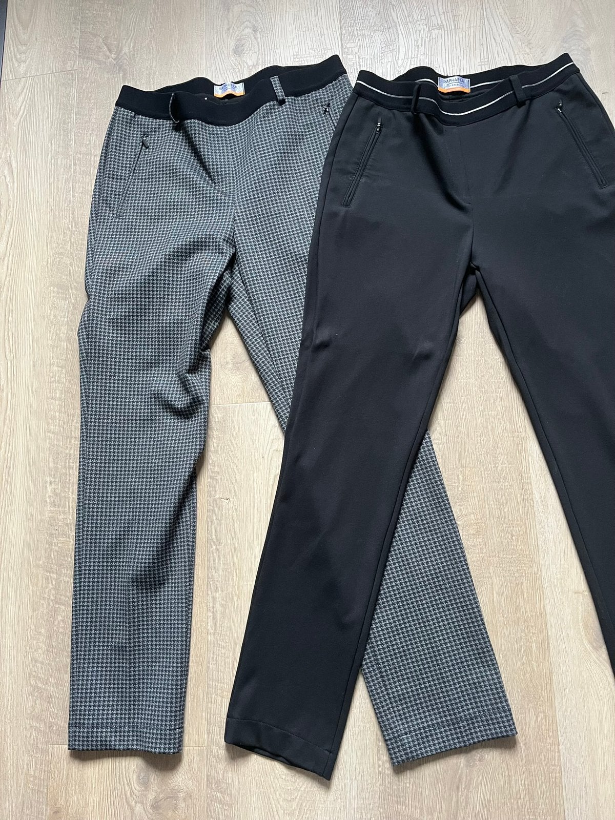 Brax Raphaela  broeken zwart/ruit in maat 38/40., Maat 38/40 (M), Zwart, Ophalen of Verzenden, Zo goed als nieuw