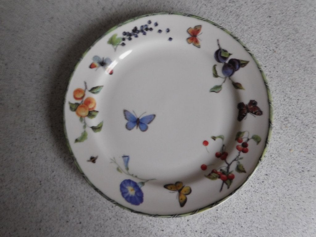 Bord Fruit & Flowers Janneke Brinkman - 21 cm, Overige merken, Keramiek, Ophalen of Verzenden, Zo goed als nieuw