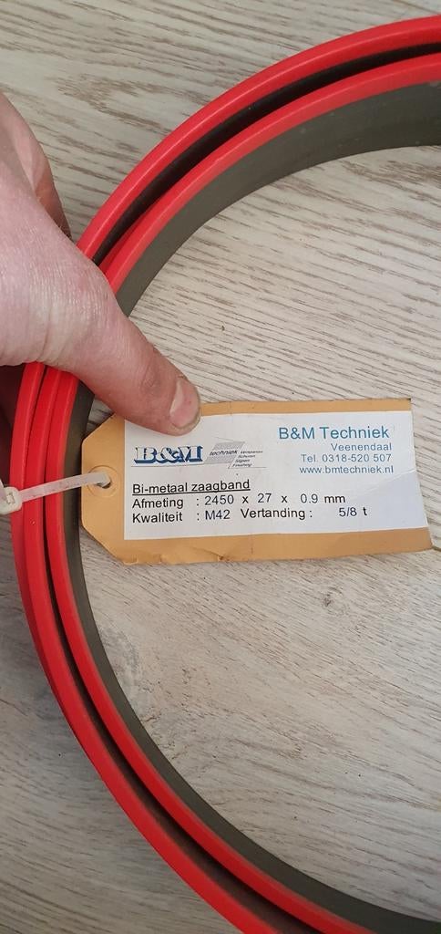 Metaal lintzaag bandzaag bladen - Diverse afmetingen, Gebruikt, 70 mm of meer, Ophalen of Verzenden, Wespa / B&M Techniek