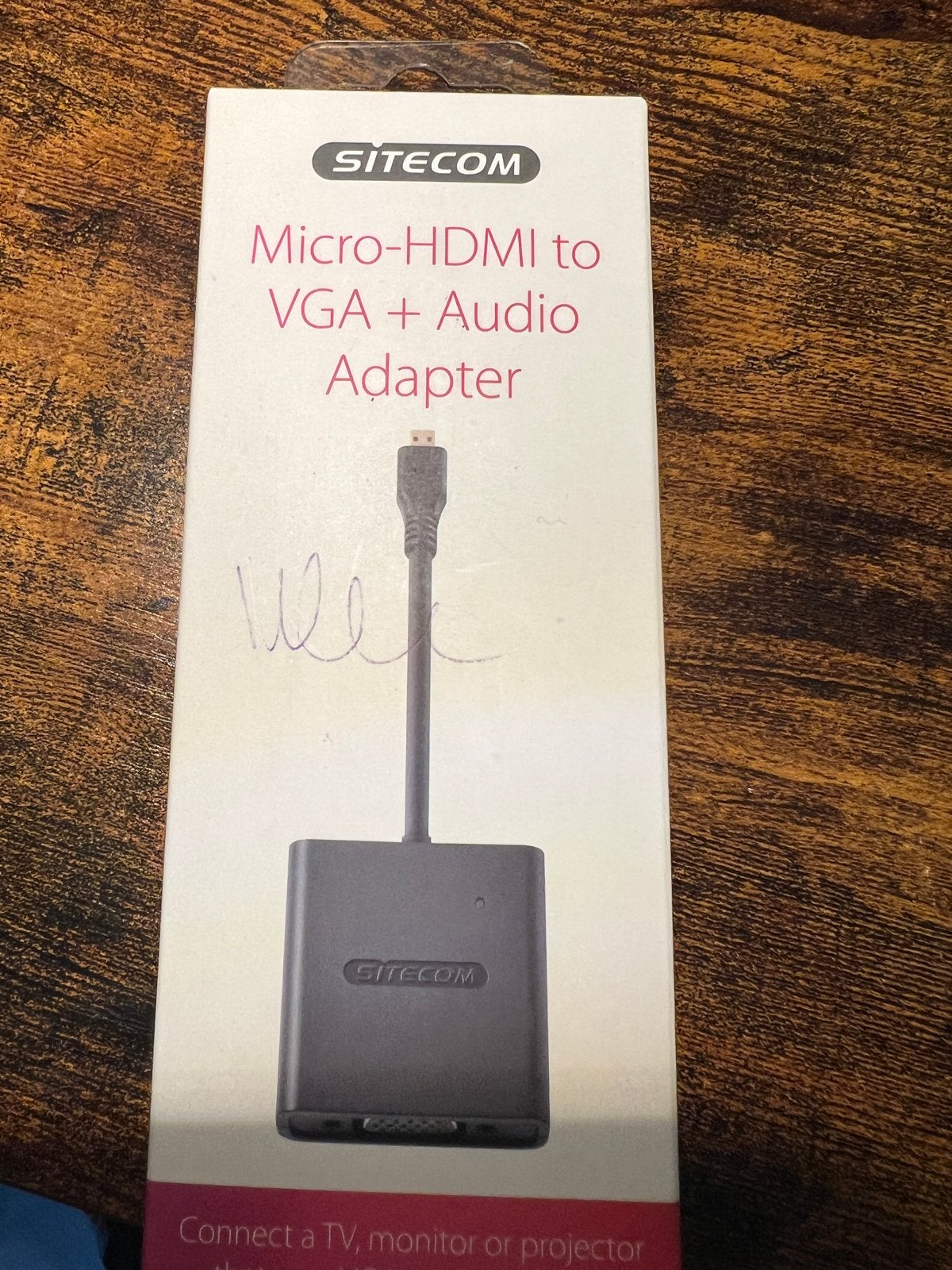 Sitecom Micro-HDMI naar VGA + Audio Adapter, Ophalen of Verzenden, Nieuw, Minder dan 2 meter, Overige kabels